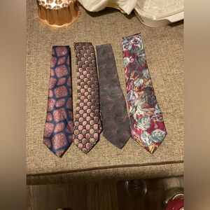 Elegant Men's Tie Set - Multicolor lot of 4